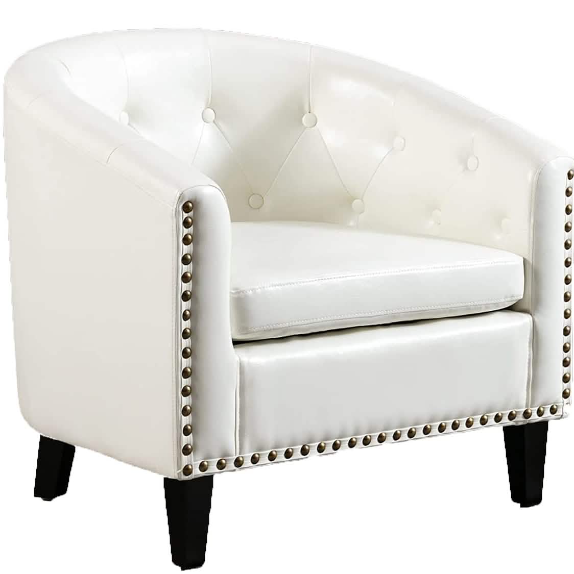 Clubsessel aus Kunstleder, Polstersessel, Loungesessel
