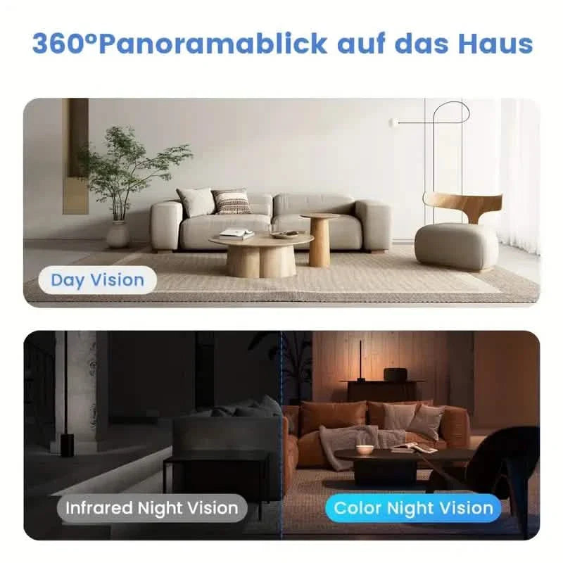 1080P Intelligente Indoor-WLAN-Kamera | Zwei-Wege-Audio & Videoanruf + Nachtsicht