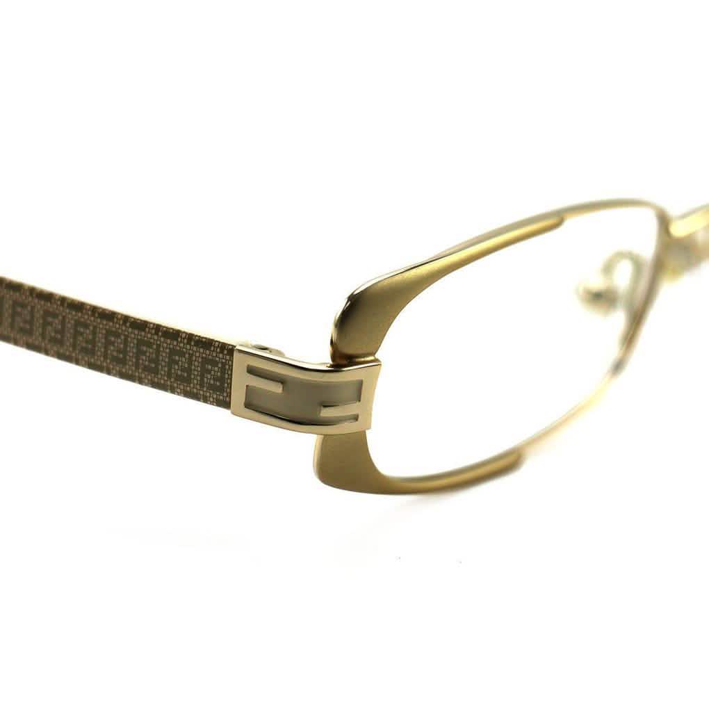 Fendi Damenbrille F943 714 Gold/Beige 49 16 135 Vollrand Oval