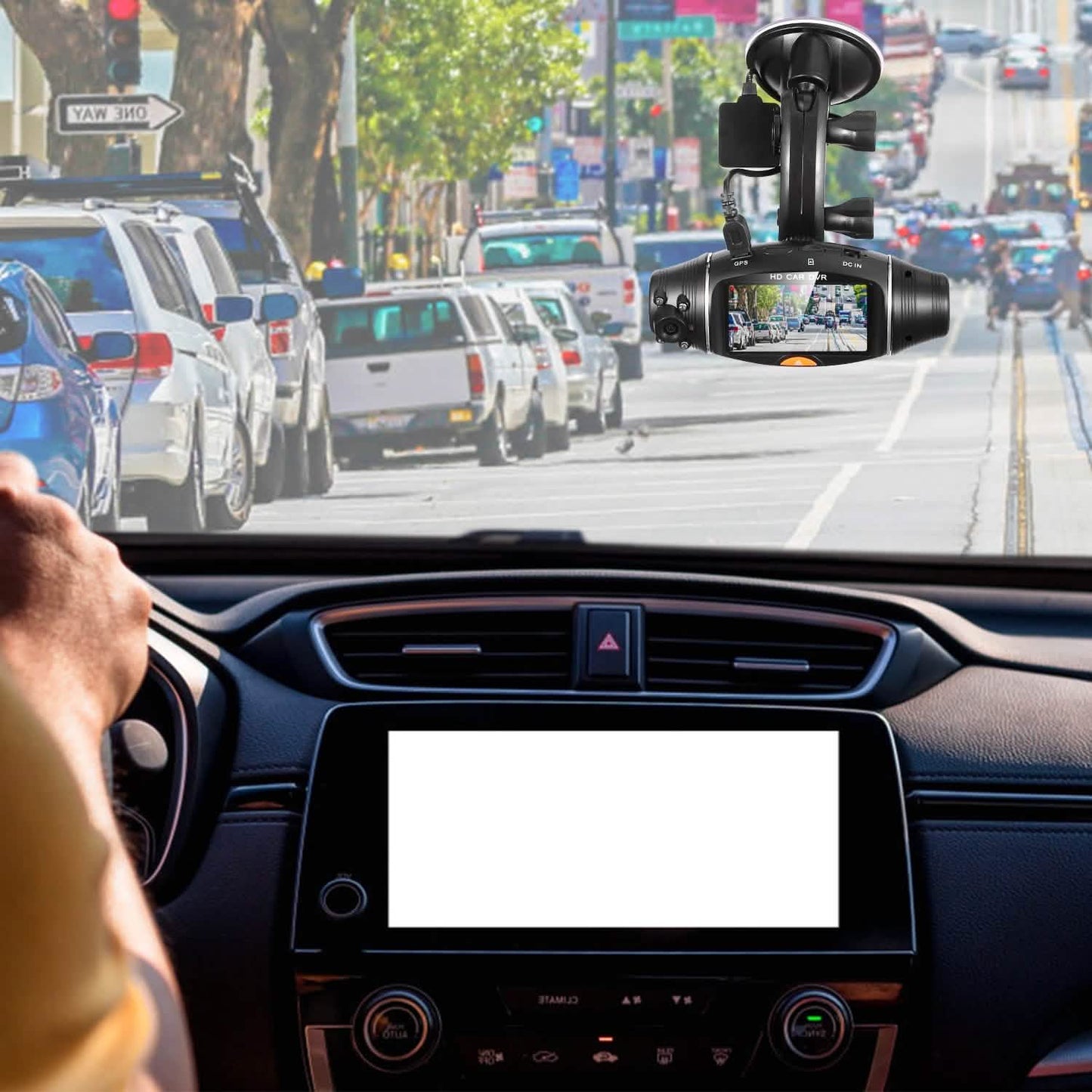 FHD 1080P Dual-Objektiv Auto DVR Dashcam