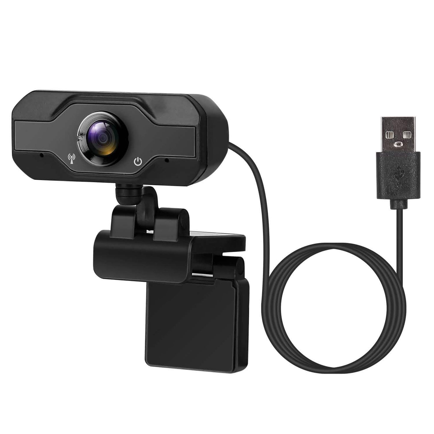 FHD 1080P USB Webcam mit 360° drehbarem Clip