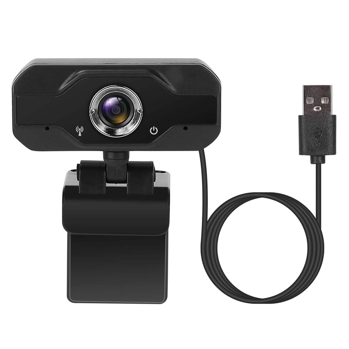 FHD 1080P USB Webcam mit 360° drehbarem Clip