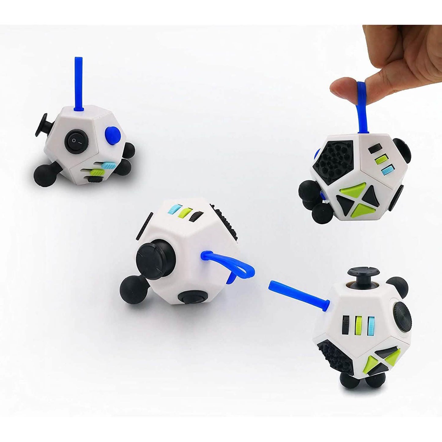 Fidget Dodekaeder – 12-seitiger Fidget Cube lindert Stress und Angstzustände Anti-Depressionswürfel