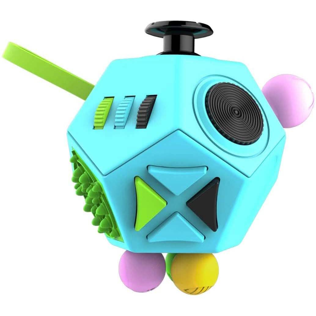 Fidget Dodekaeder – 12-seitiger Fidget Cube lindert Stress und Angstzustände Anti-Depressionswürfel