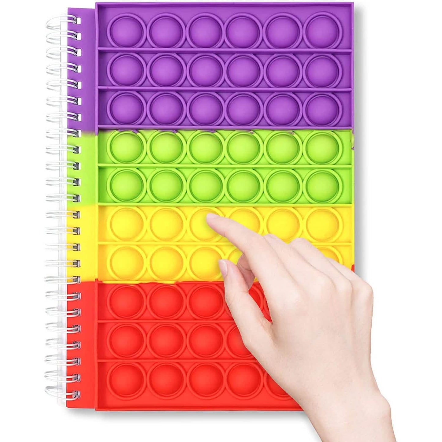 Fidget Spiralnotizbuch Push Pop Bubble Fidget Sensorisches Spielzeug
