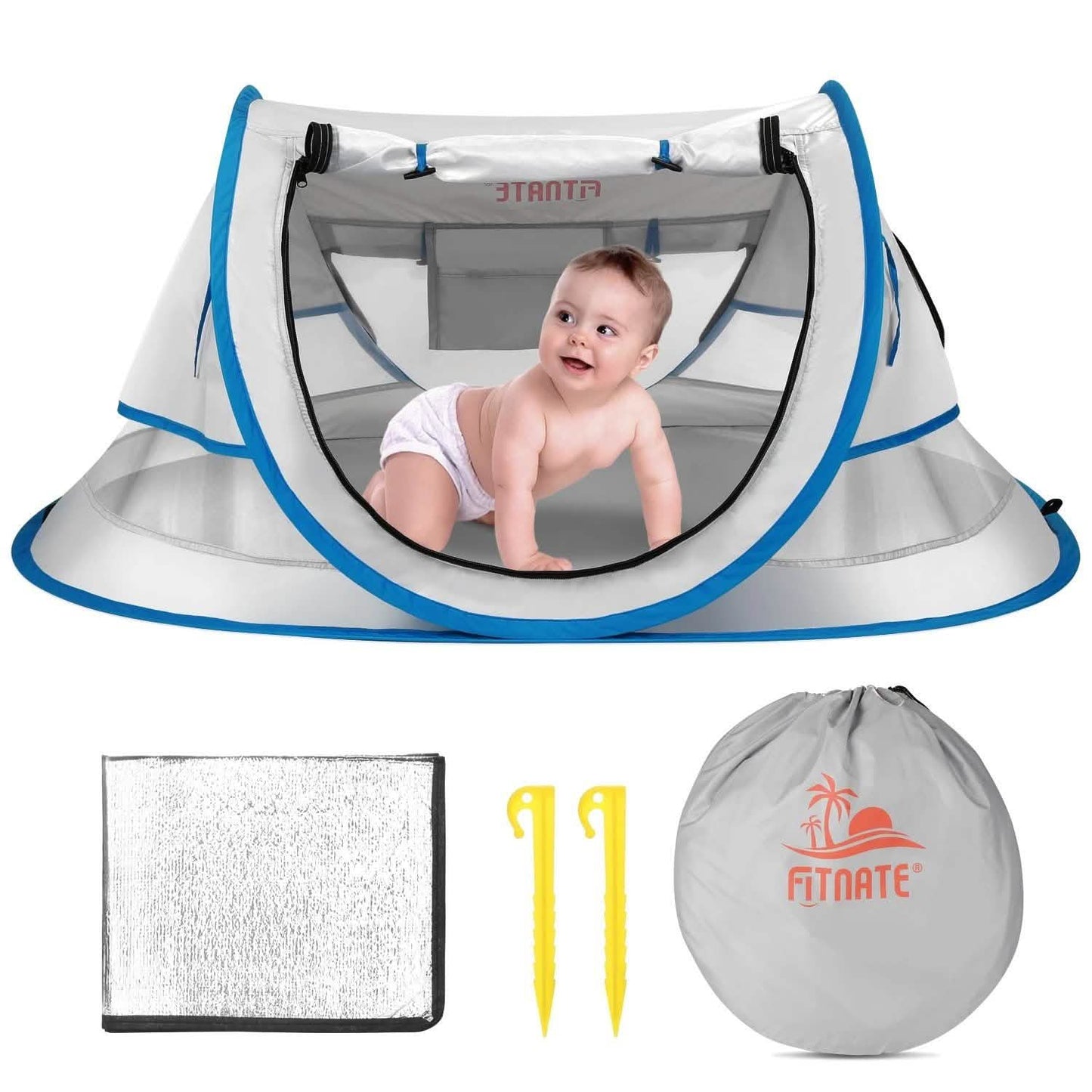 FINATE Baby-Strandzelt mit UV-Schutz UPF 50+