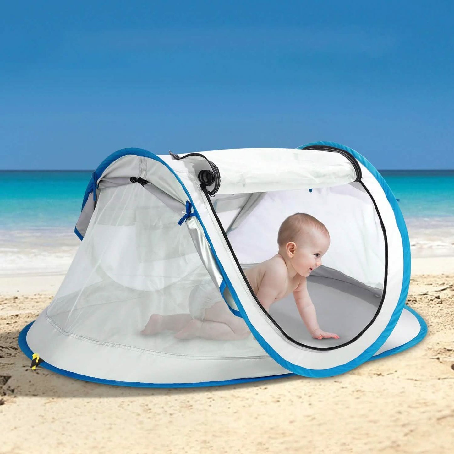 FINATE Baby-Strandzelt mit UV-Schutz UPF 50+