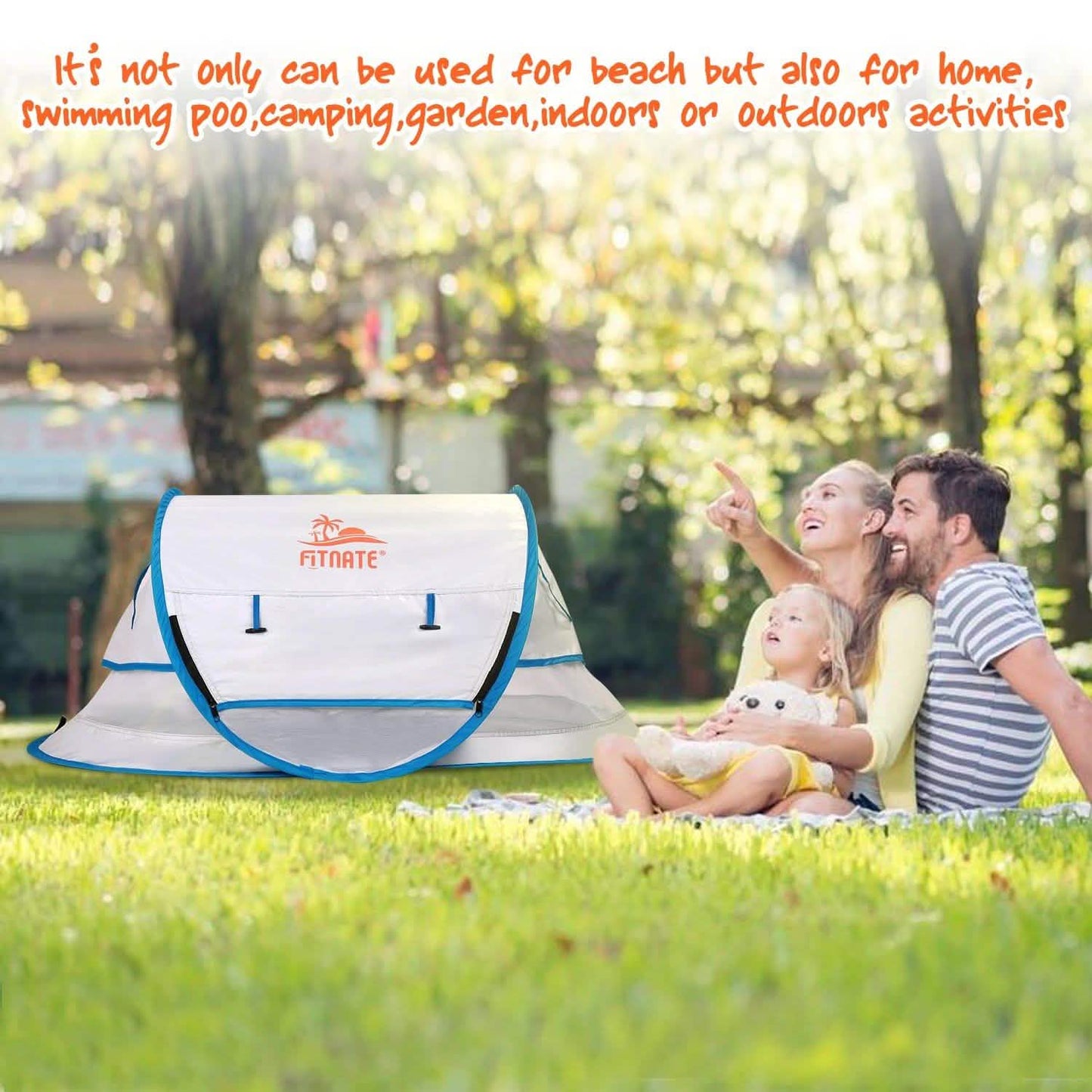 FINATE Baby-Strandzelt mit UV-Schutz UPF 50+