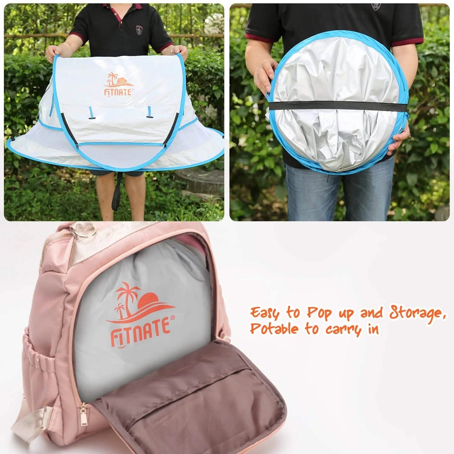 FINATE Baby-Strandzelt mit UV-Schutz UPF 50+