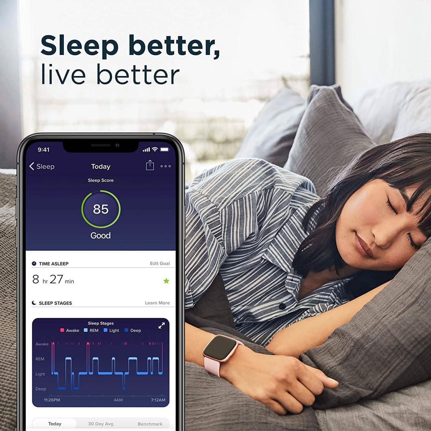 Fitbit Versa 2 Gesundheits- und Fitness-Smartwatch