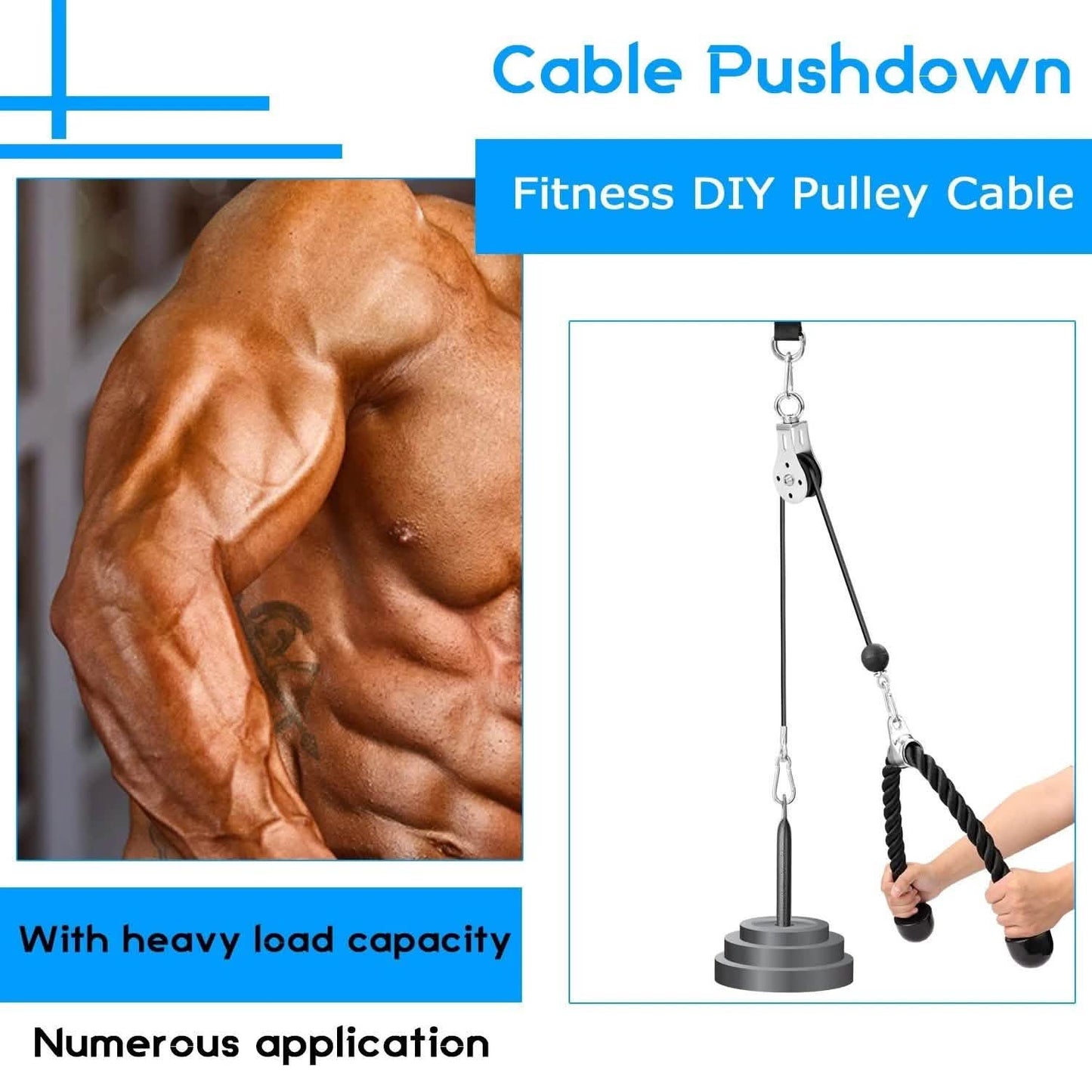 Fitness DIY Seilzugmaschine Befestigungssystem Trainingsgerät