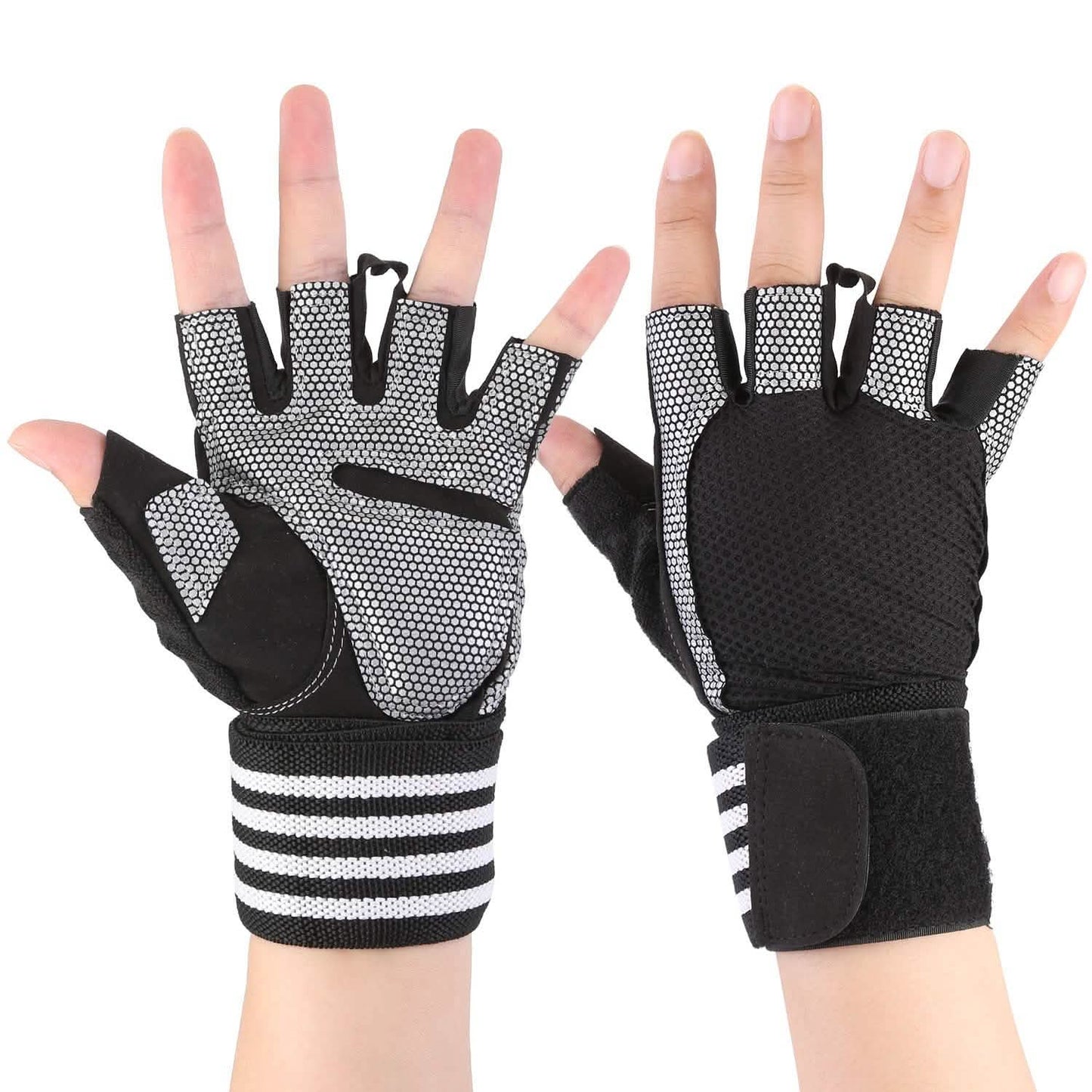 Fitness-Workout-Handschuhe mit Handgelenkbandage