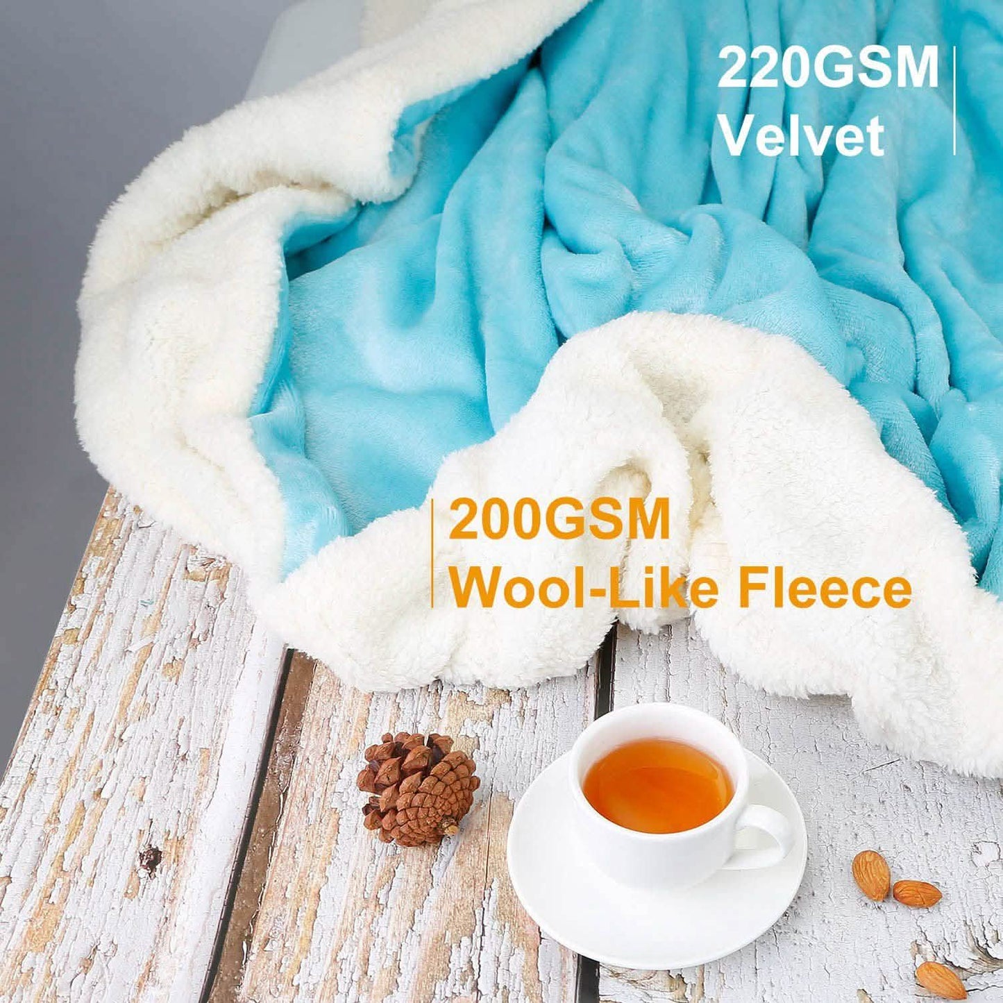 Fleece-Überwurfdecke Flanell-Bettüberwurf