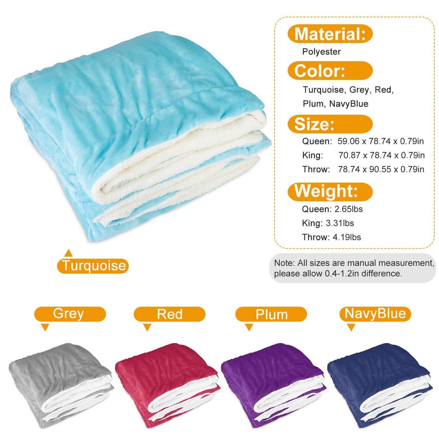 Fleece-Überwurfdecke Flanell-Bettüberwurf