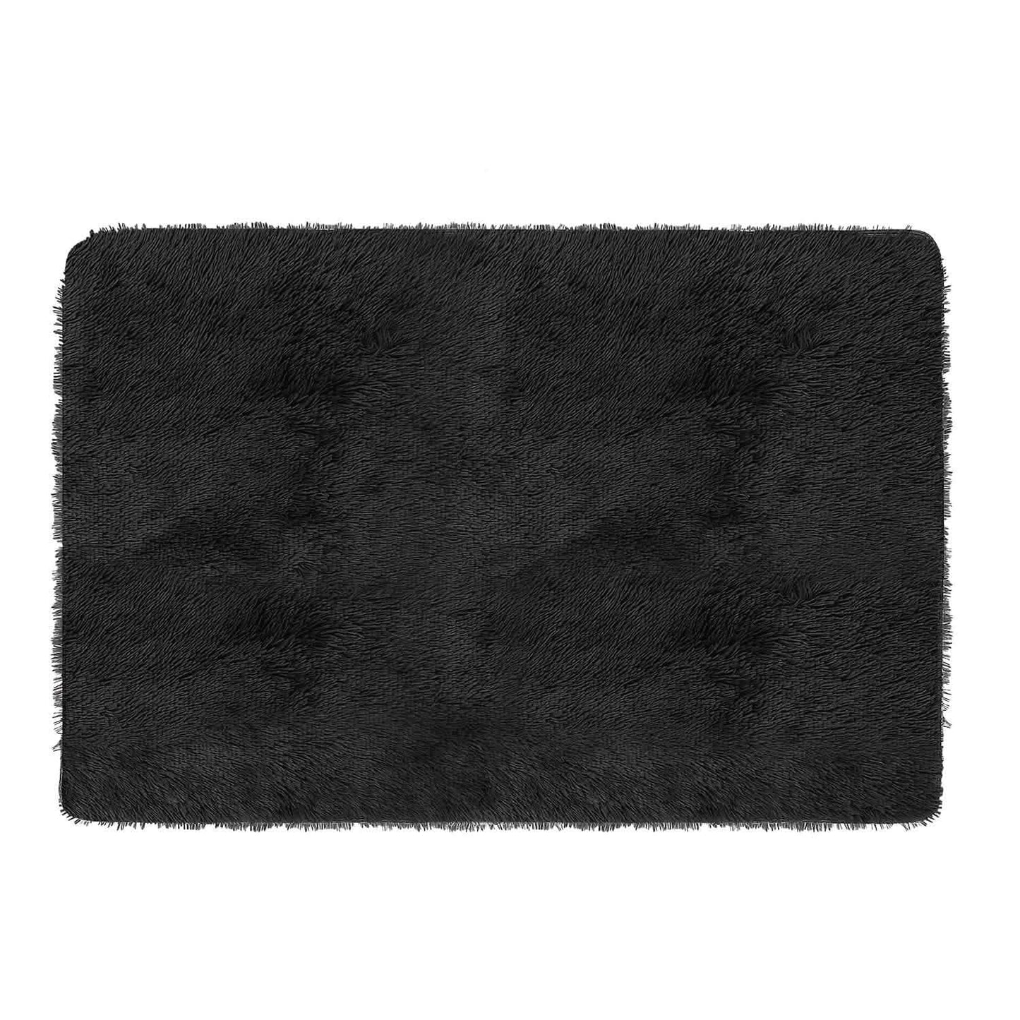 Flauschiger Schlafzimmer-Antirutsch-Teppich