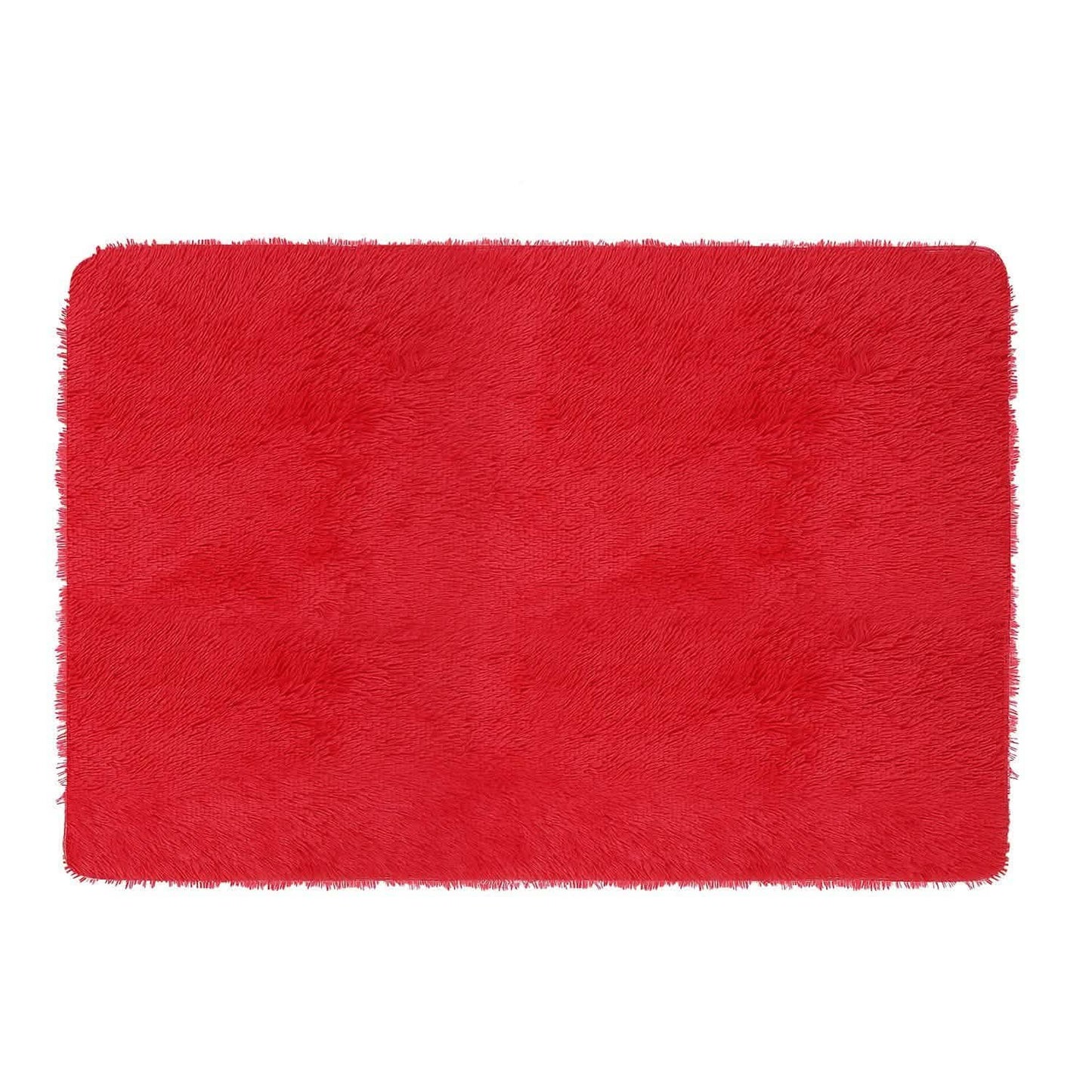 Flauschiger Schlafzimmer-Antirutsch-Teppich