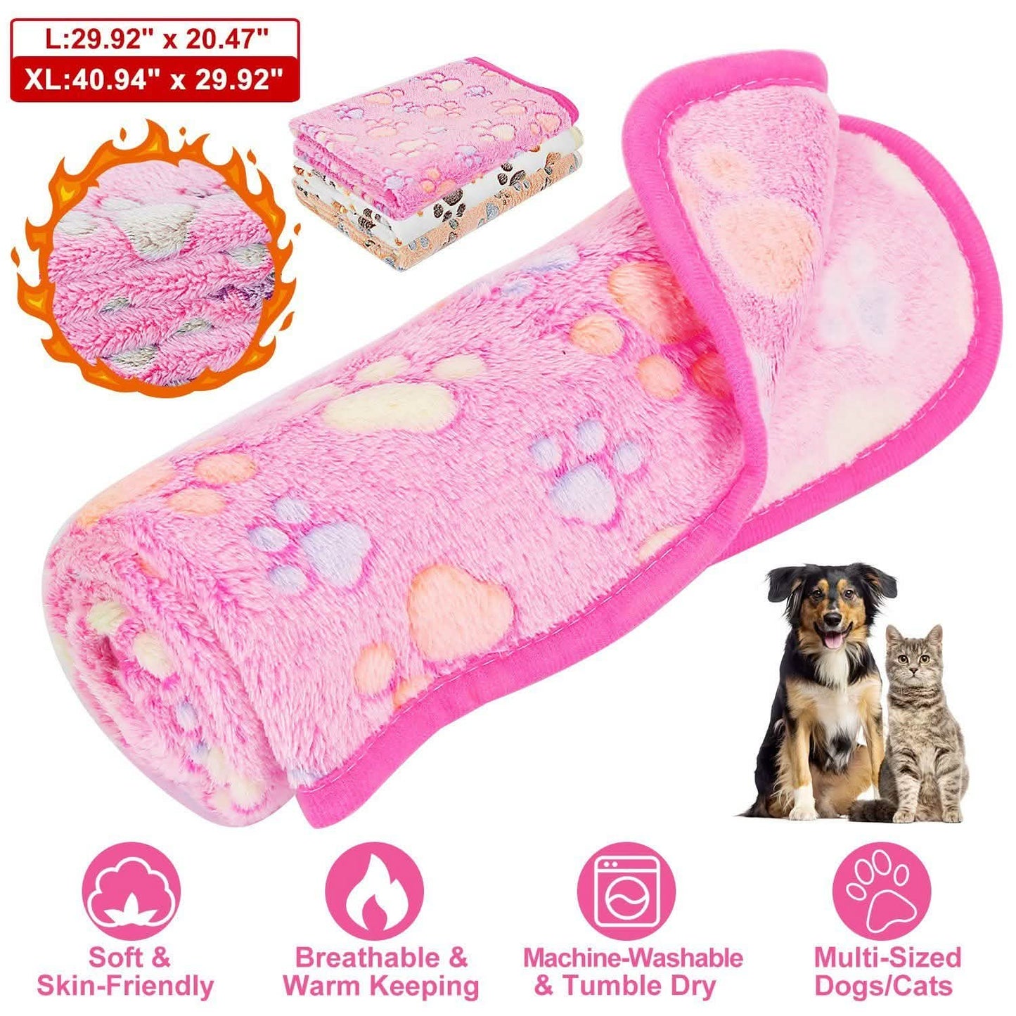 Flauschige Hunde- und Katzendecke