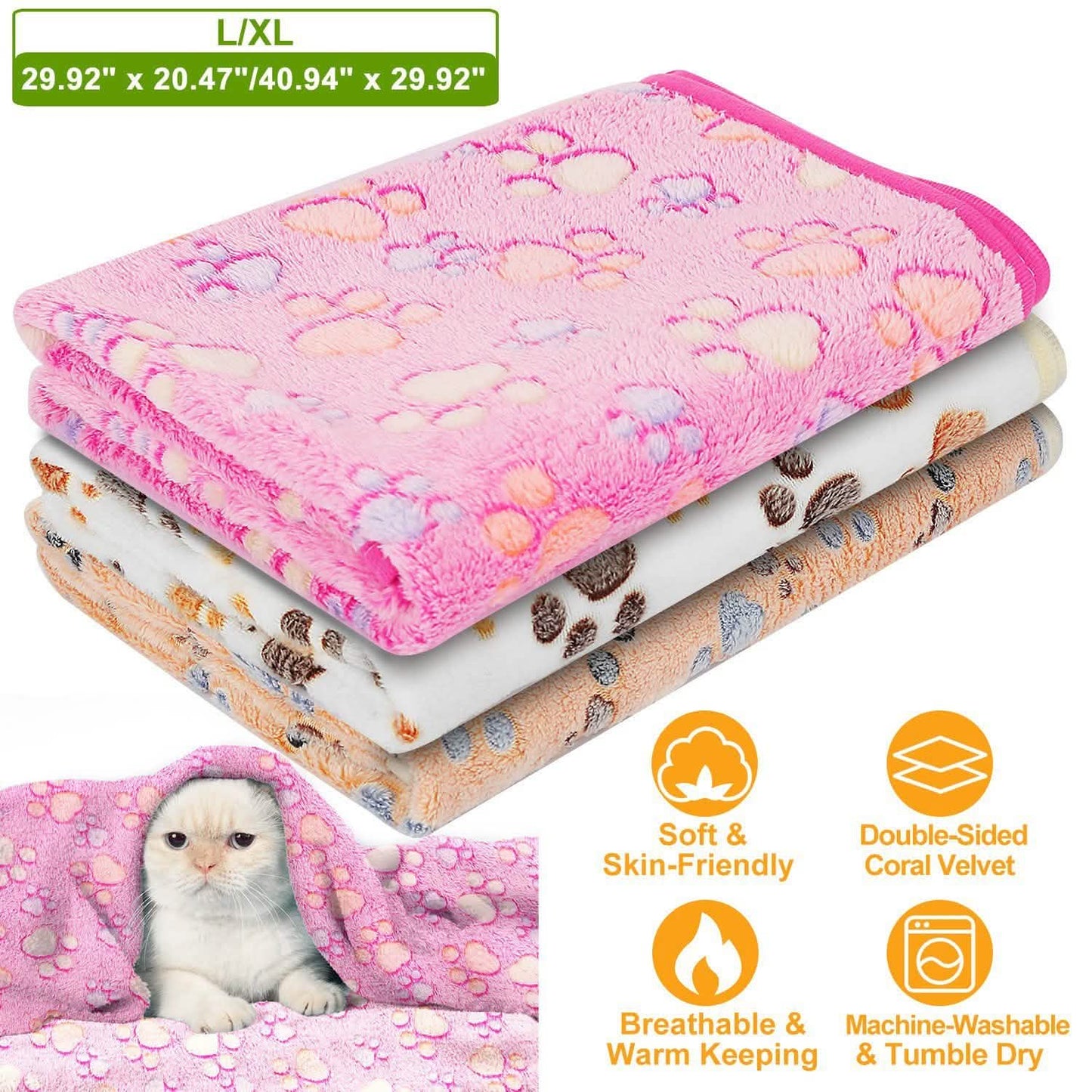 Flauschige Hunde- und Katzendecke