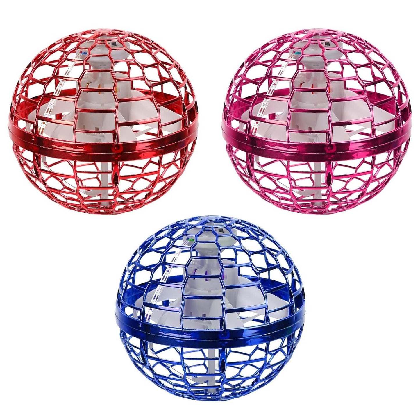 Fliegender Ball Spielzeug 360° Rotierender Handgesteuerter Fliegender Orb Hover Ball mit RGB Lichtern