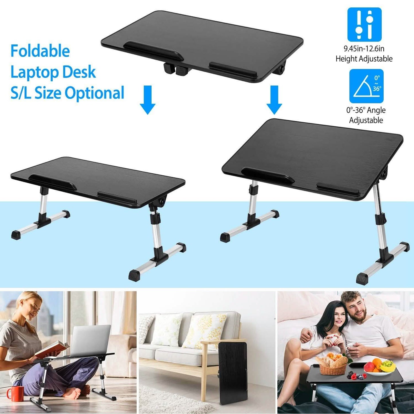 Faltbarer Laptopständer mit verstellbarer Höhe und Neigung