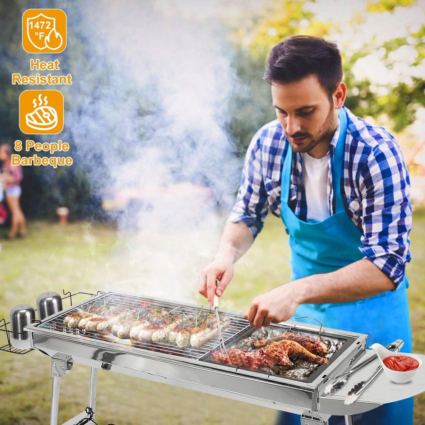 Faltbarer tragbarer Grill