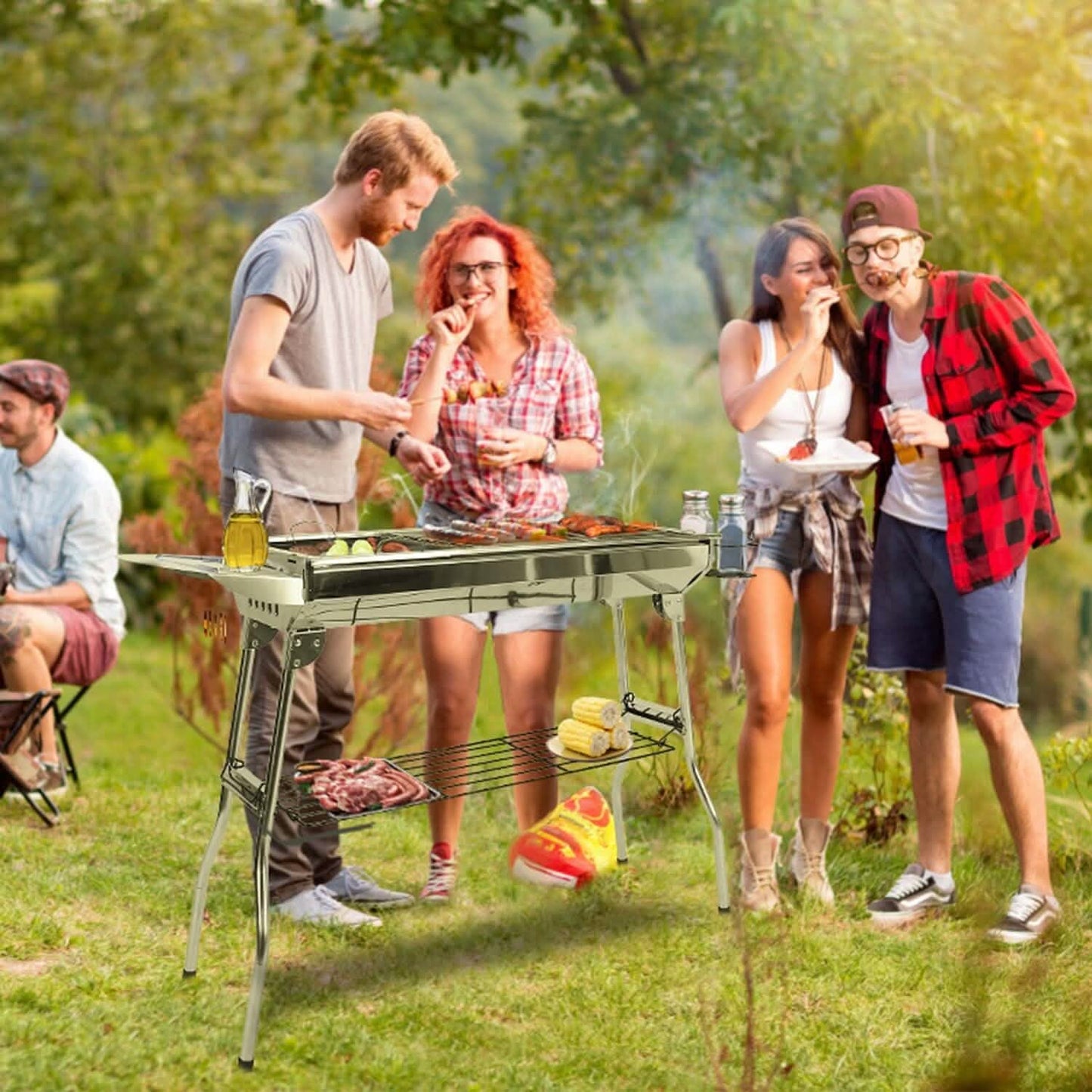 Faltbarer tragbarer Grill
