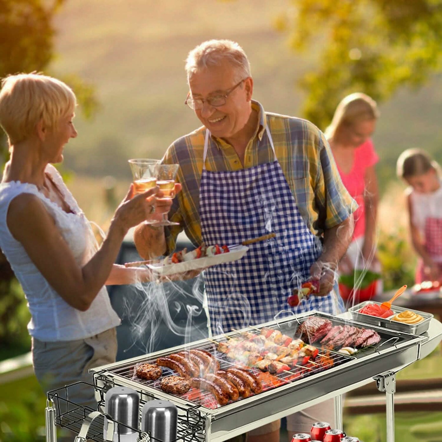 Faltbarer tragbarer Grill