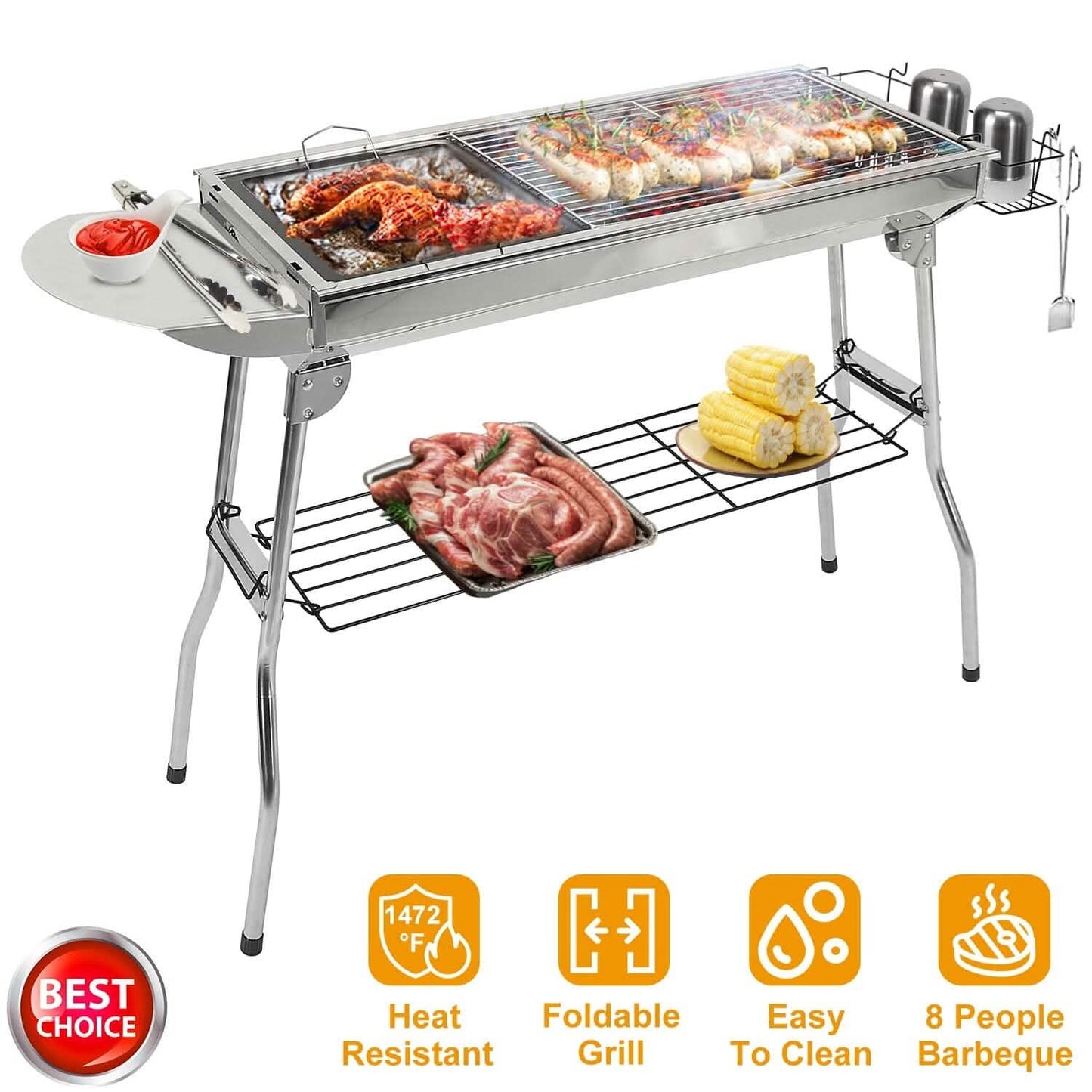 Faltbarer tragbarer Grill