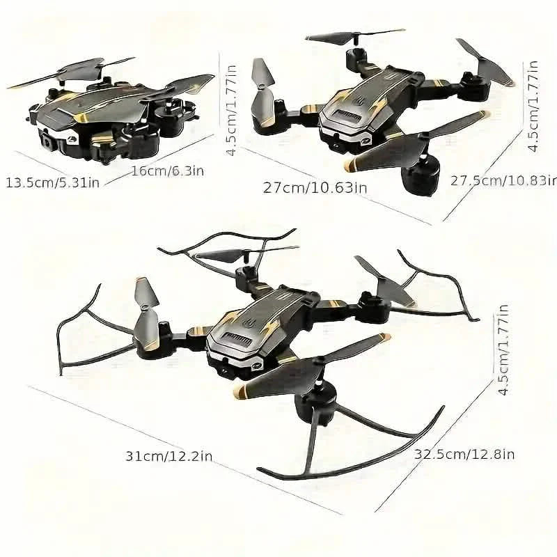 Faltbarer Quadcopter Mini-Drohne mit Dual-Kameras