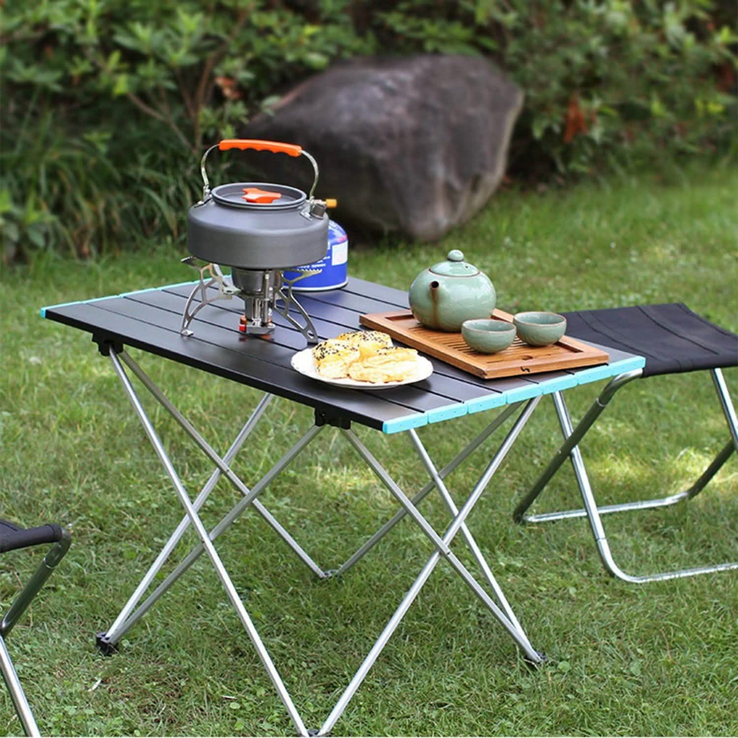 Klappbarer Campingtisch Aluminiumlegierung faltbar mit Tragetasche