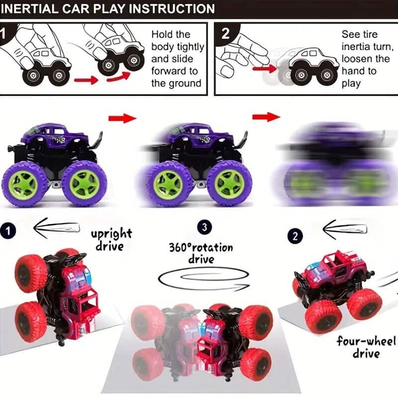 Allrad-Zweiwege-Trägheits-Geländewagen 360°-Stunt-Spielzeugauto