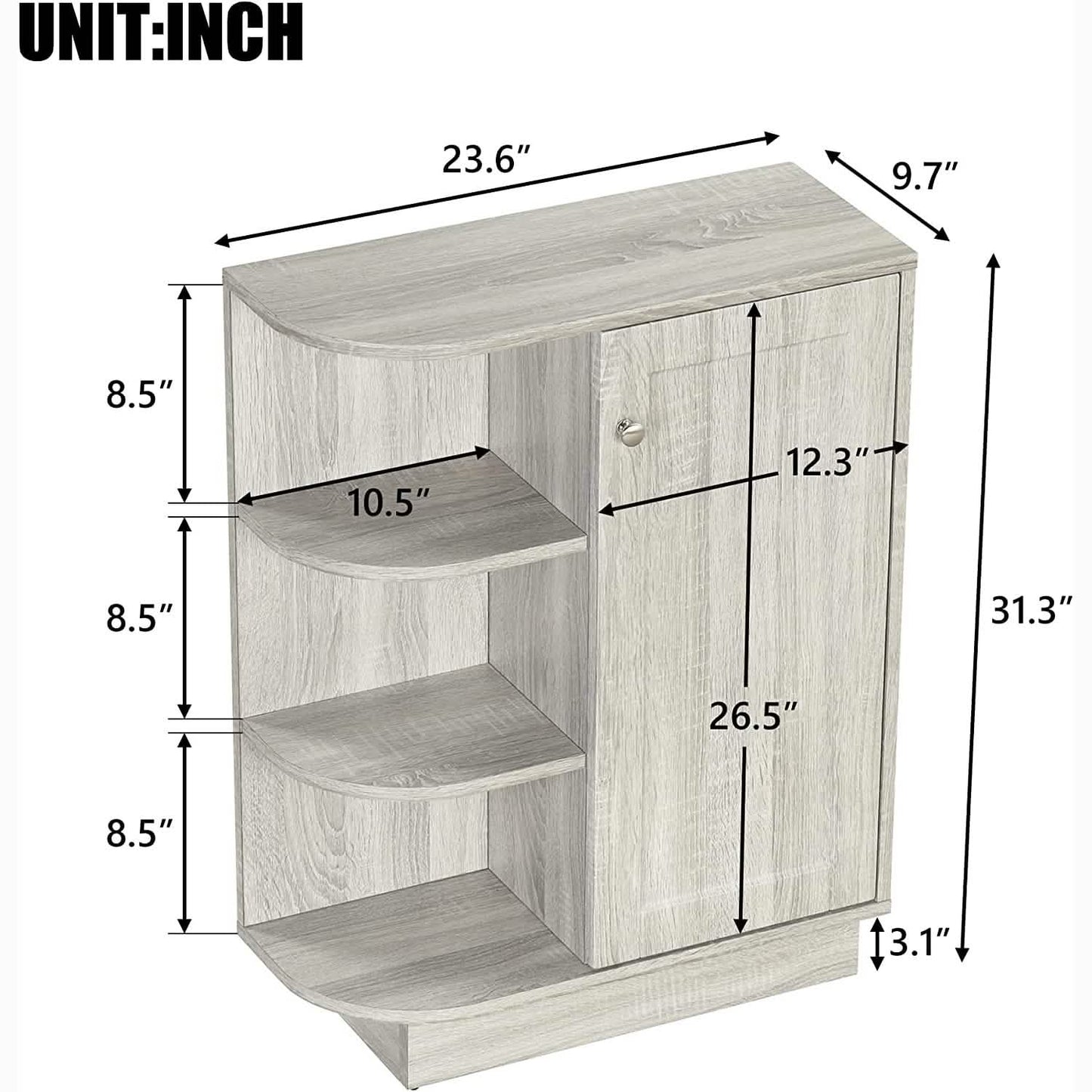 Freistehender Badezimmerschrank
