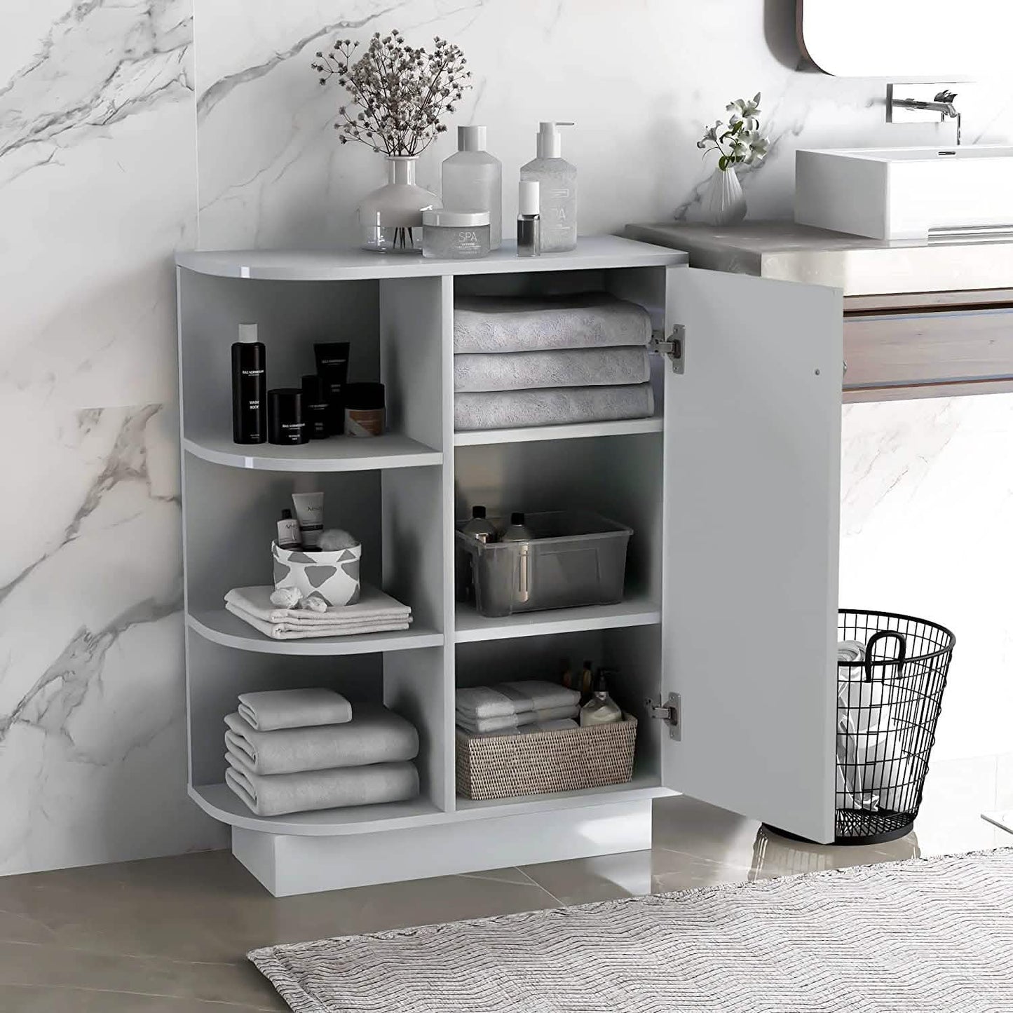 Freistehender Badezimmerschrank