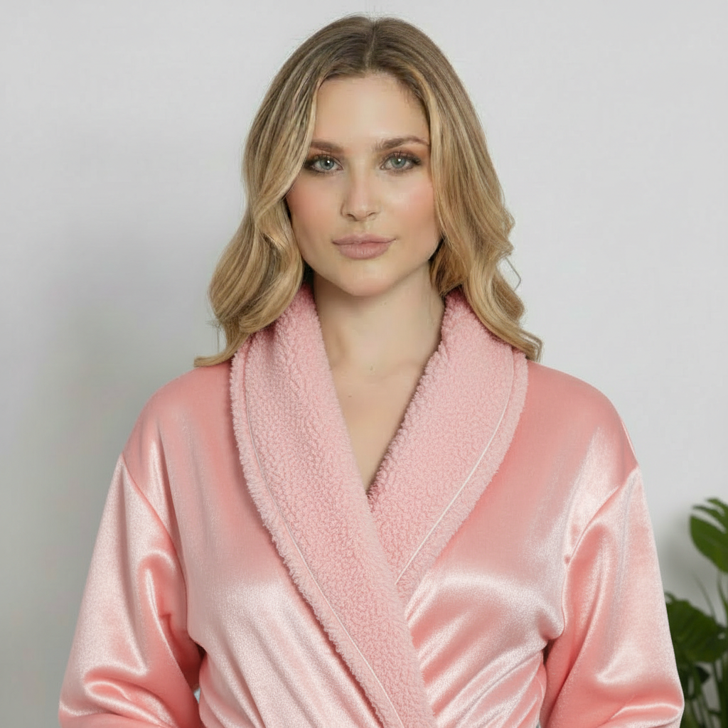 Superweicher Plüschbademantel für Damen