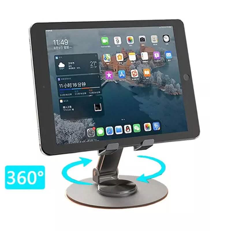 Handy- und Tablet-Universalständer aus Vollmetall mit 360-Grad-Drehung zur Stresslinderung
