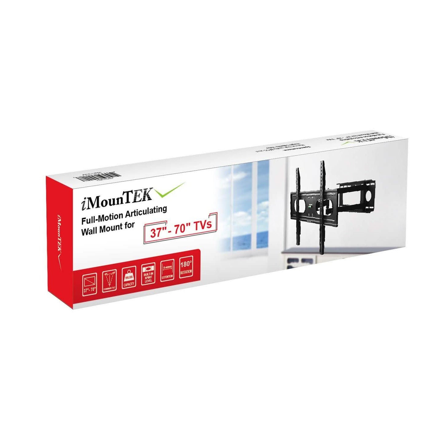 Vollbewegliche TV-Wandhalterung für 37"-70" Fernseher