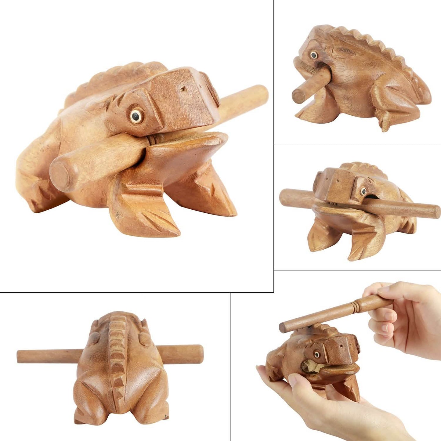 Lustiges Holzfrosch-Perkussionsinstrument