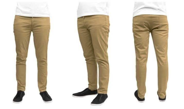 Galaxy by Harvic Herren Slim Fit Baumwoll-Stretch Chinos – Verschiedene Größen