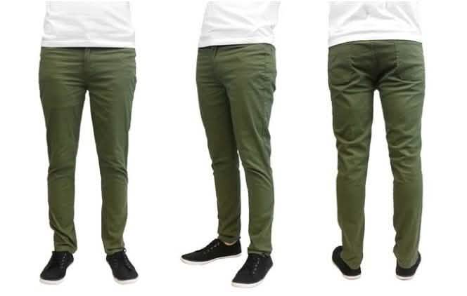 Galaxy by Harvic Herren Slim Fit Baumwoll-Stretch Chinos – Verschiedene Größen