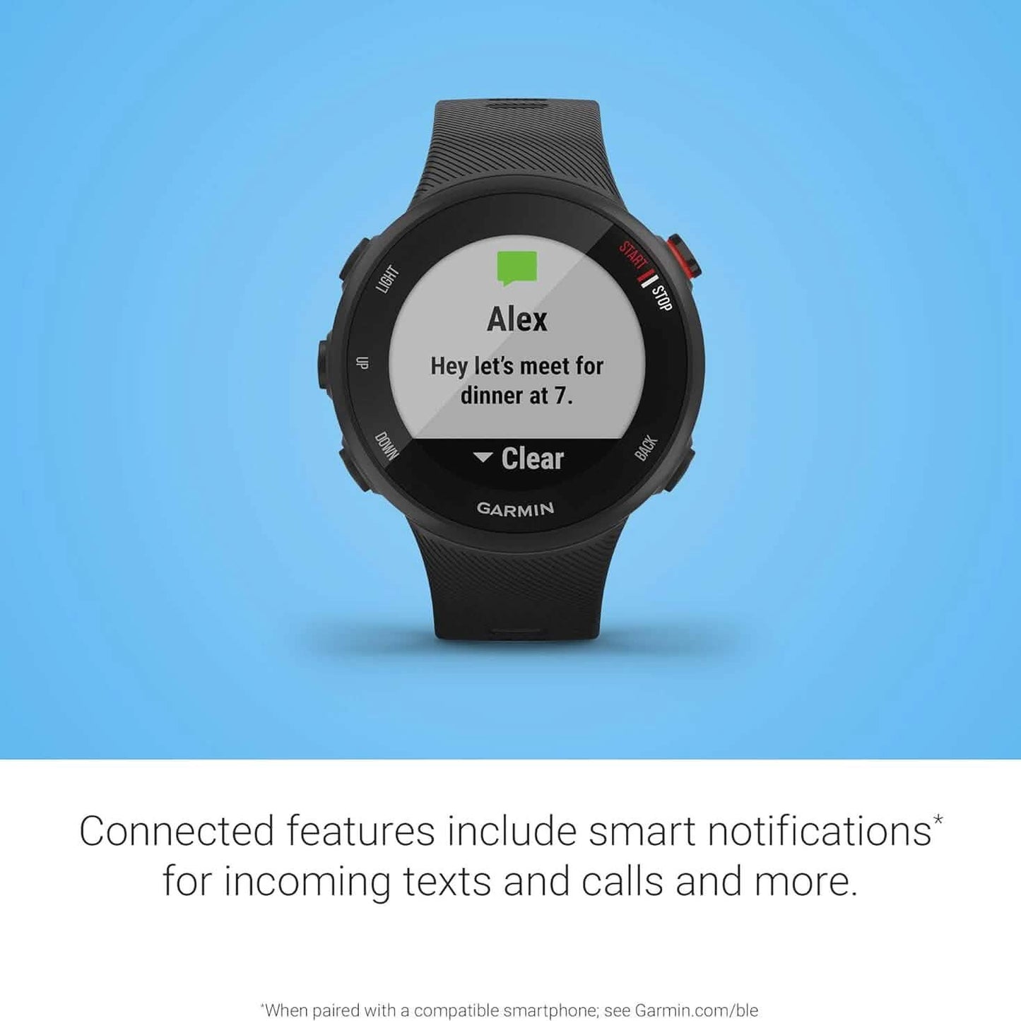 Garmin Forerunner 45S, 39mm Benutzerfreundliche GPS-Laufuhr mit Coach-Gratis-Trainingsplan-Unterstützung (Generalüberholt)