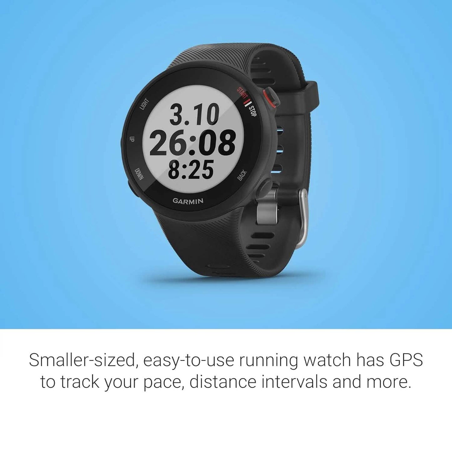 Garmin Forerunner 45S, 39mm Benutzerfreundliche GPS-Laufuhr mit Coach-Gratis-Trainingsplan-Unterstützung (Generalüberholt)