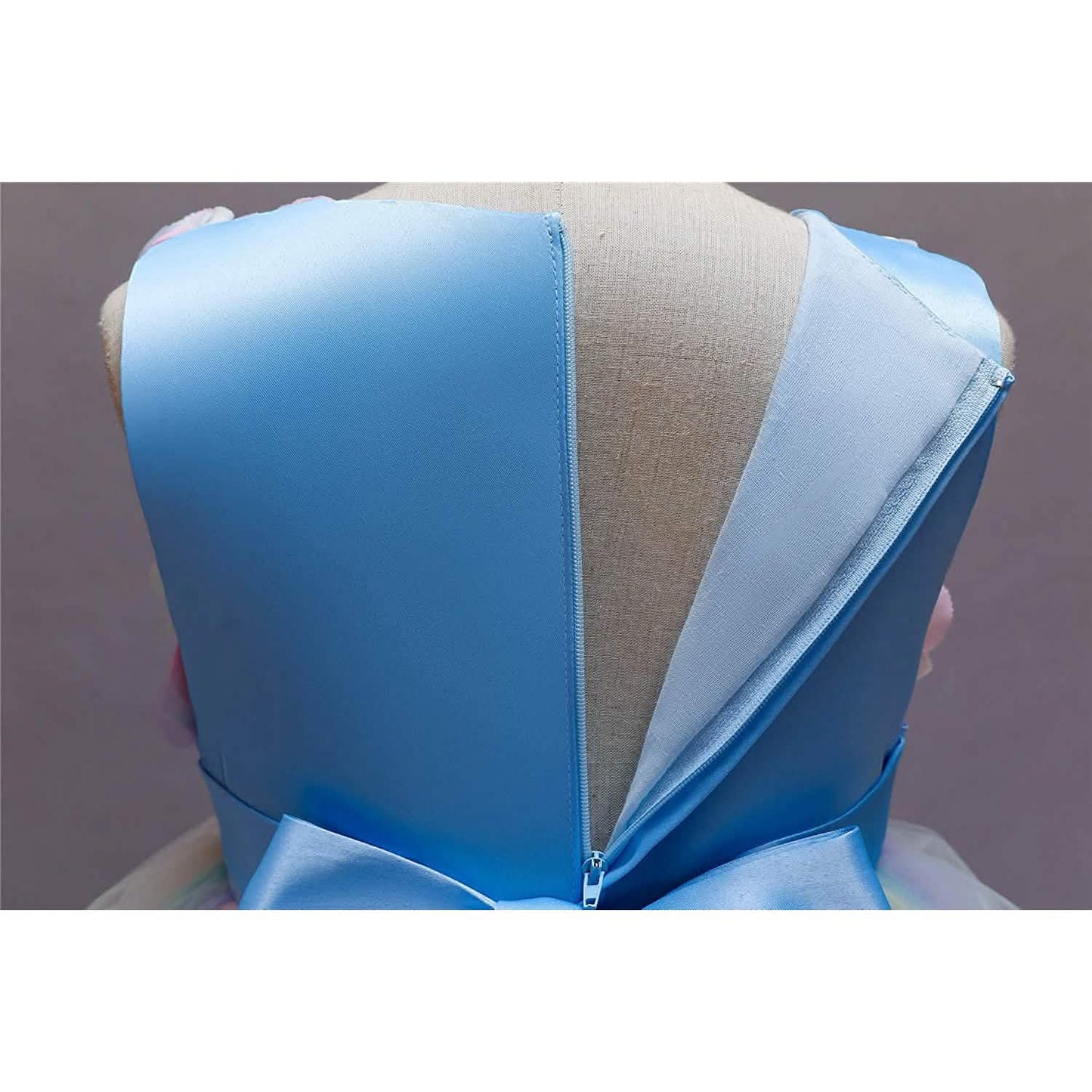 Mädchen Regenbogen Tüll Spitzekleid