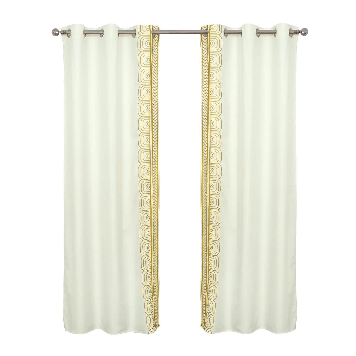 Global besticktes Fensterpaneel-Paar