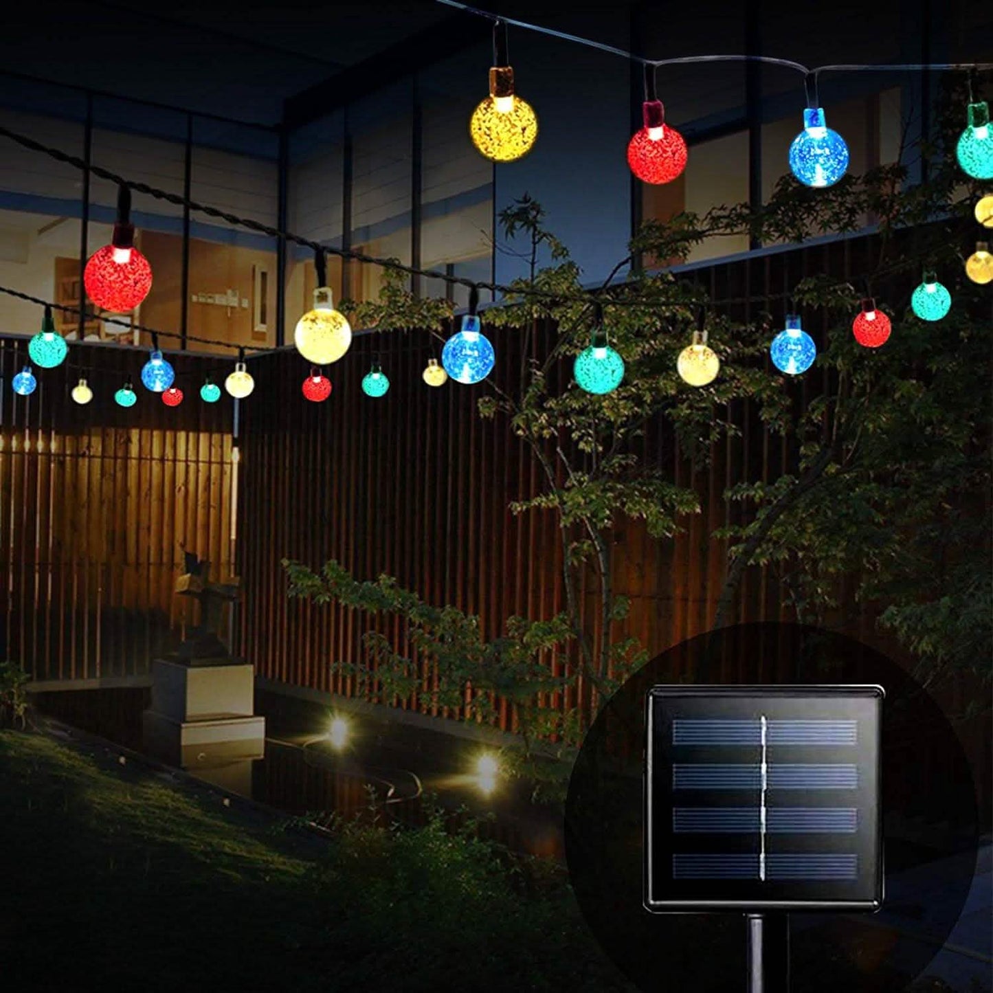 Globe Lichterkette Solar 30 Kugeln