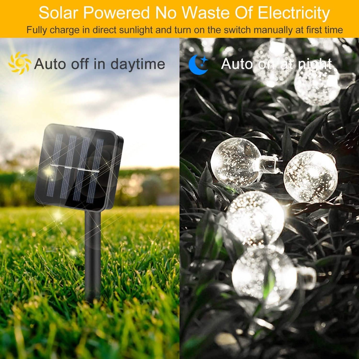 Globe Lichterkette Solar 30 Kugeln