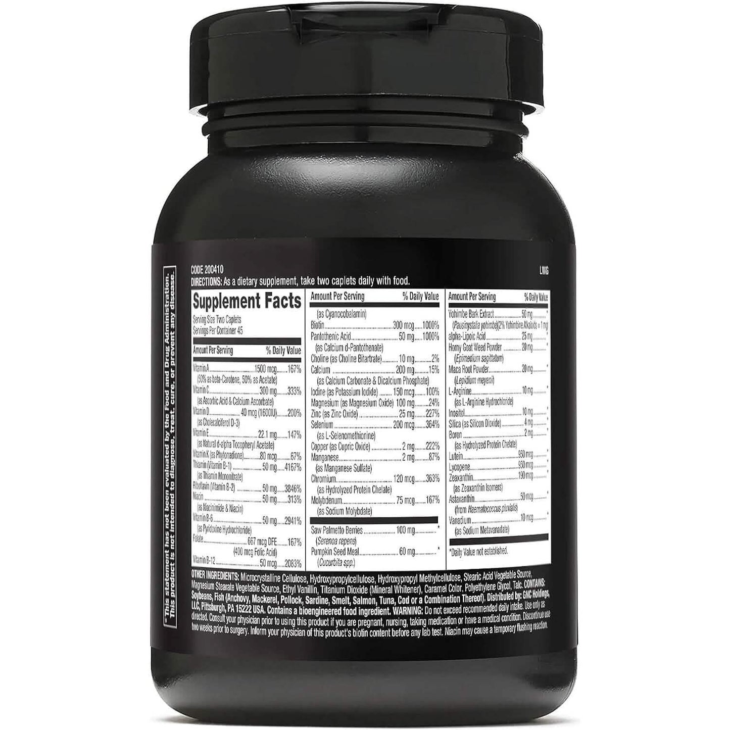 GNC Mega Men Prostate and Virility unterstützt eine optimale sexuelle Gesundheit und Prostatagesundheit 90 Kapseln