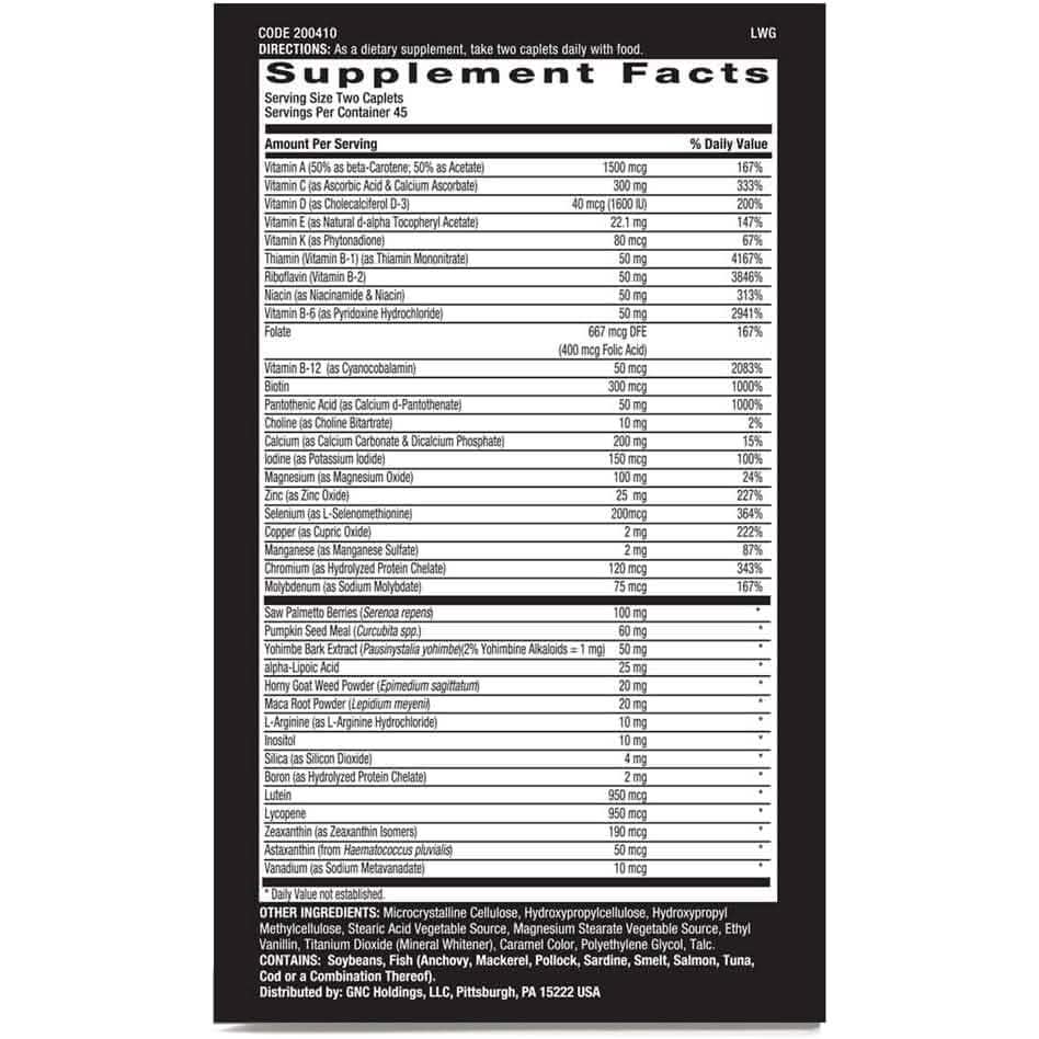GNC Mega Men Prostate and Virility unterstützt eine optimale sexuelle Gesundheit und Prostatagesundheit 90 Kapseln