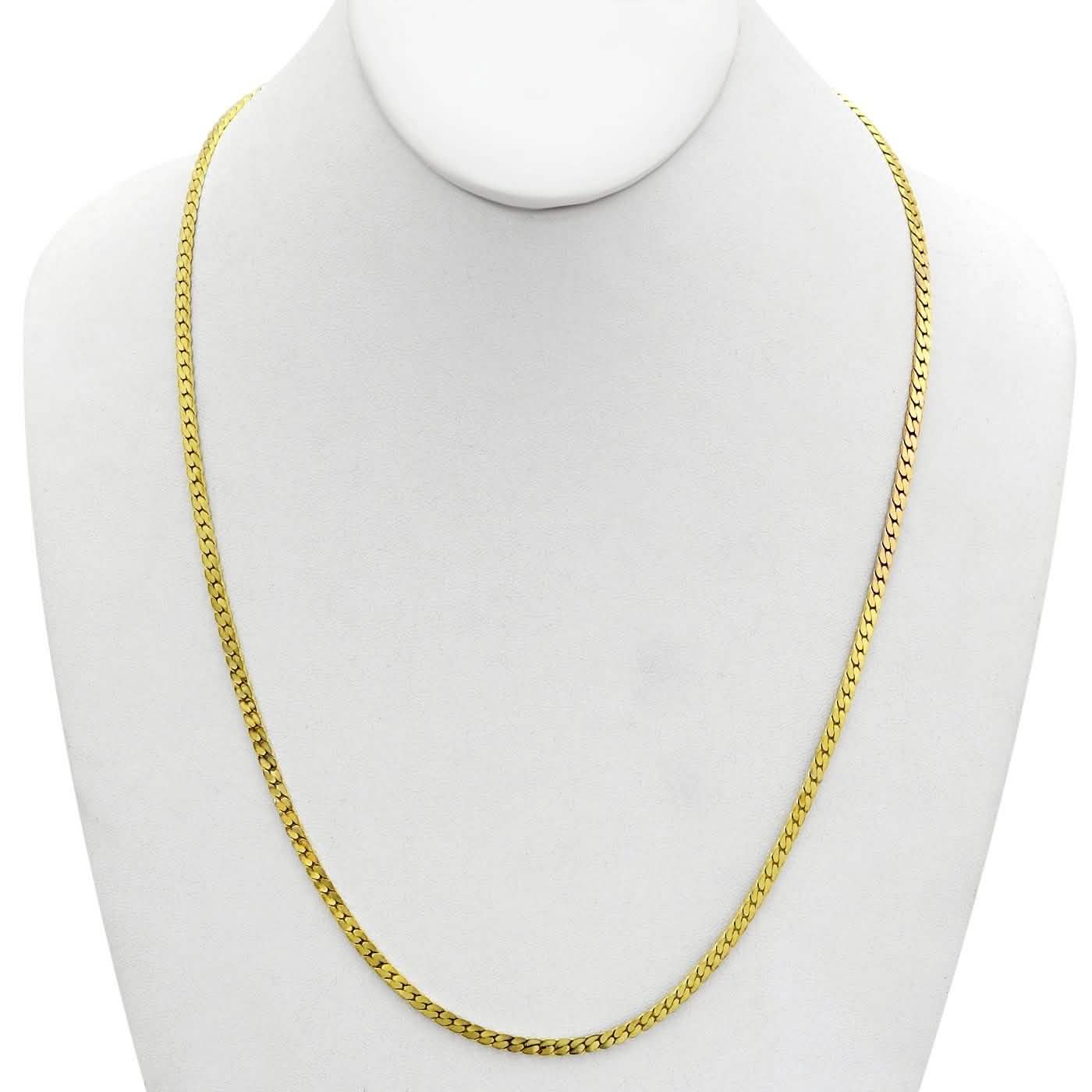 Gold Magic Fischgrät-Gliederkette – Größe: 45,72 cm