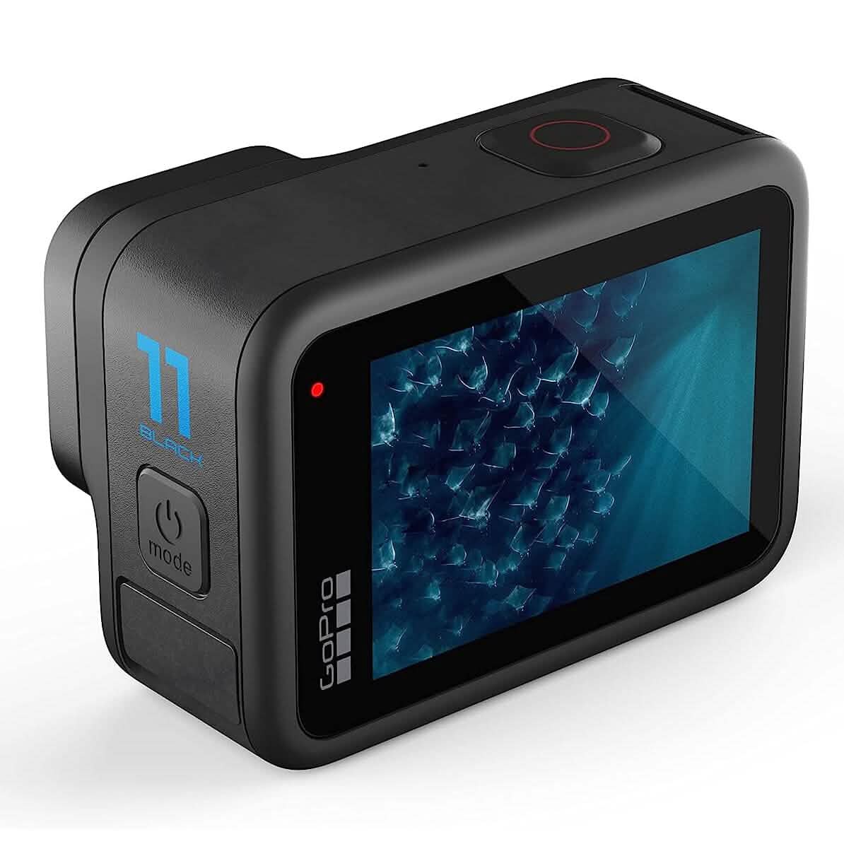 GoPro HERO11 Black - Wasserdichte Action-Kamera mit 5.3K60 Ultra HD Video, 27MP Fotos, 1/1.9" Bildsensor, Live-Streaming, Webcam, Stabilisierung (Generalüberholt)