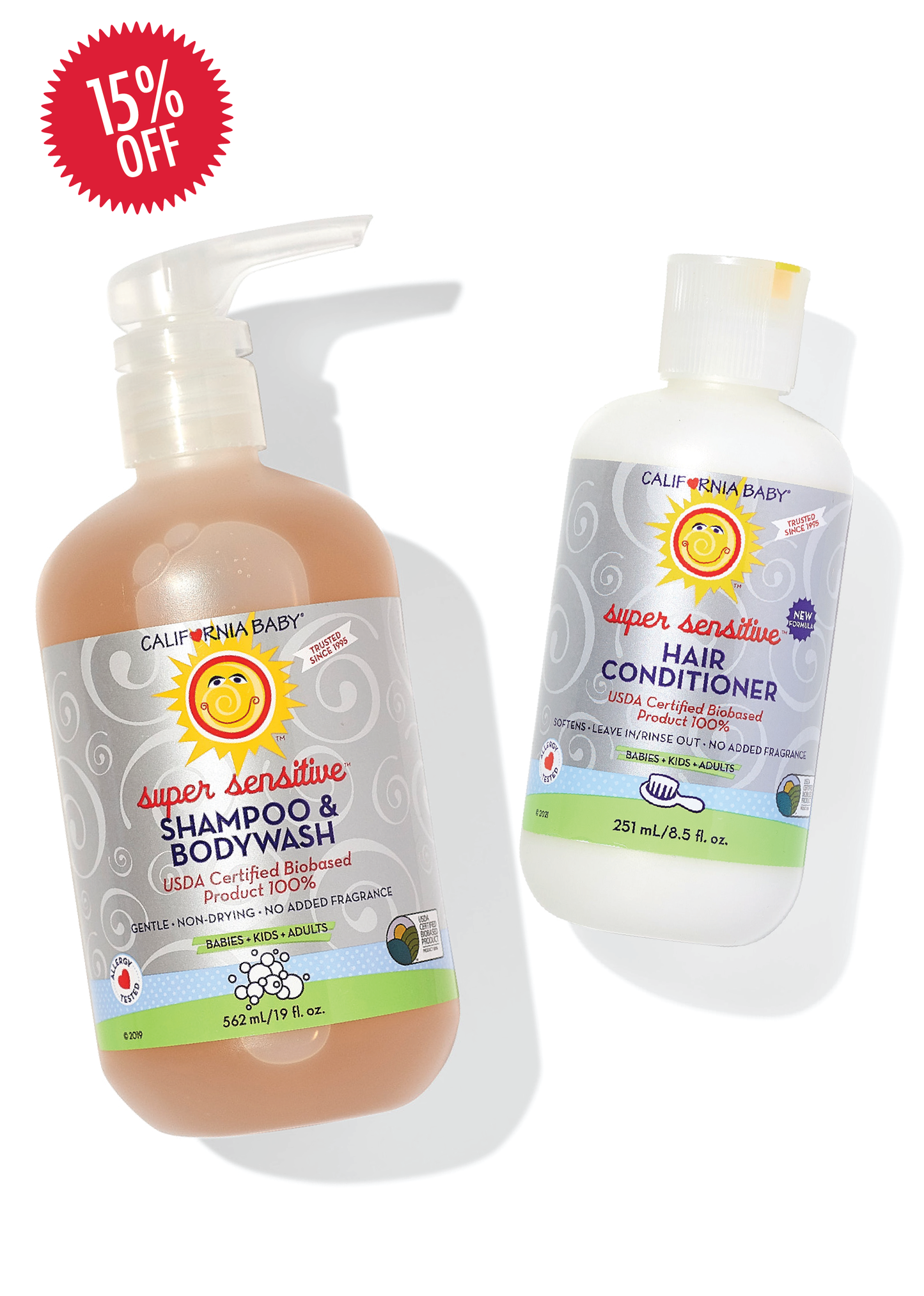 (Ohne Duft) Super Sensitive™ Shampoo + Conditioner Set